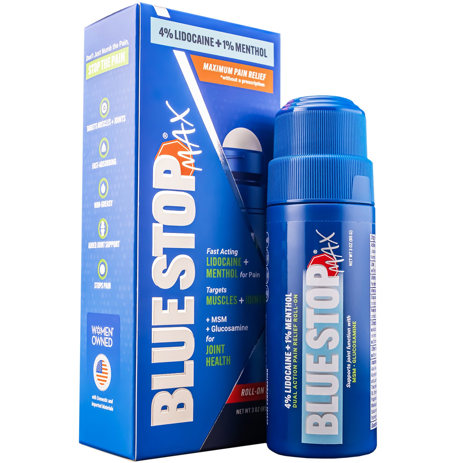 Blue Stop Max 4% Lidocaine + 1% Menthol